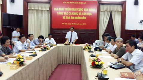 Triển khai Cuộc vận động sáng tác ca khúc và văn học về Tòa án nhân dân